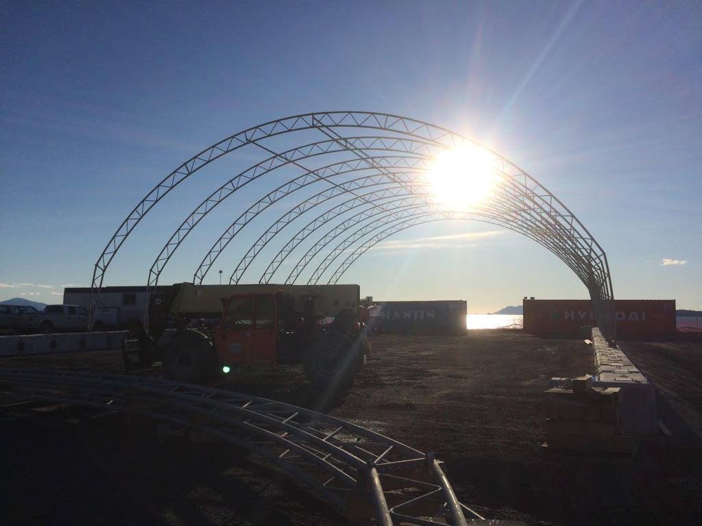 45m (148ft) Non-Standard Lithium Brine Rotary Kiln Canopy - 120m Length
