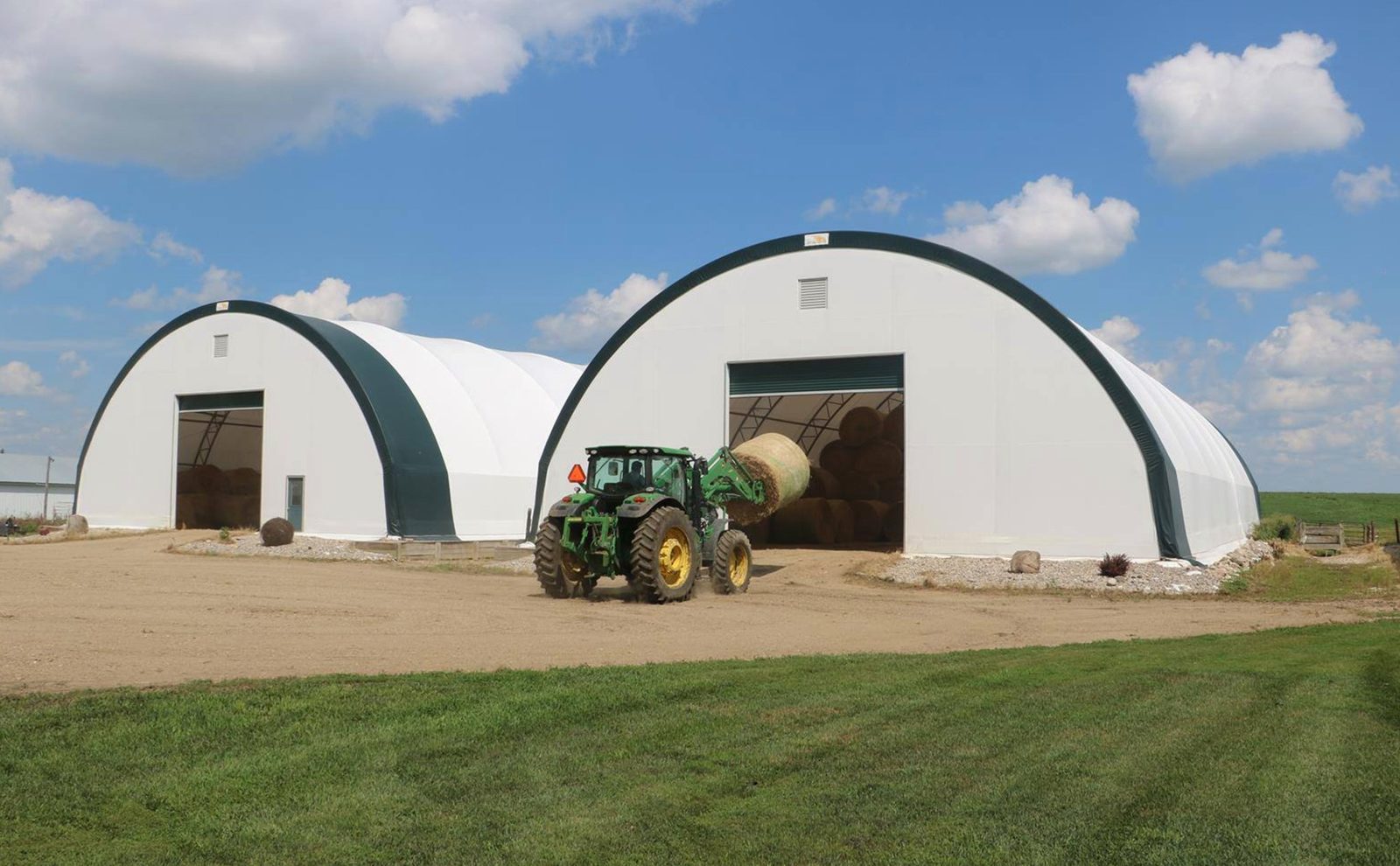 90m (295ft) Non-Standard Circular Bulk Blending & Storage Dome - 150m Length