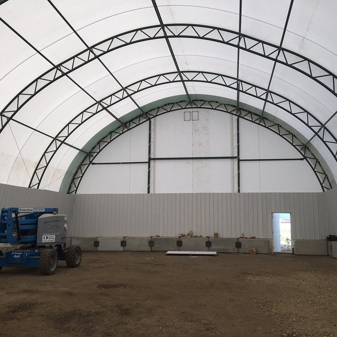 Potash Bulk Fertilizer Rail Loadout & Shipment Weather Canopies