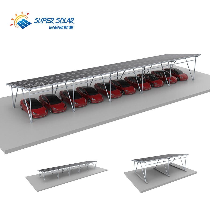 18m (60ft) Span Logistics Freight Fleet Solar Canopy (5-Bay Heavy Unit)