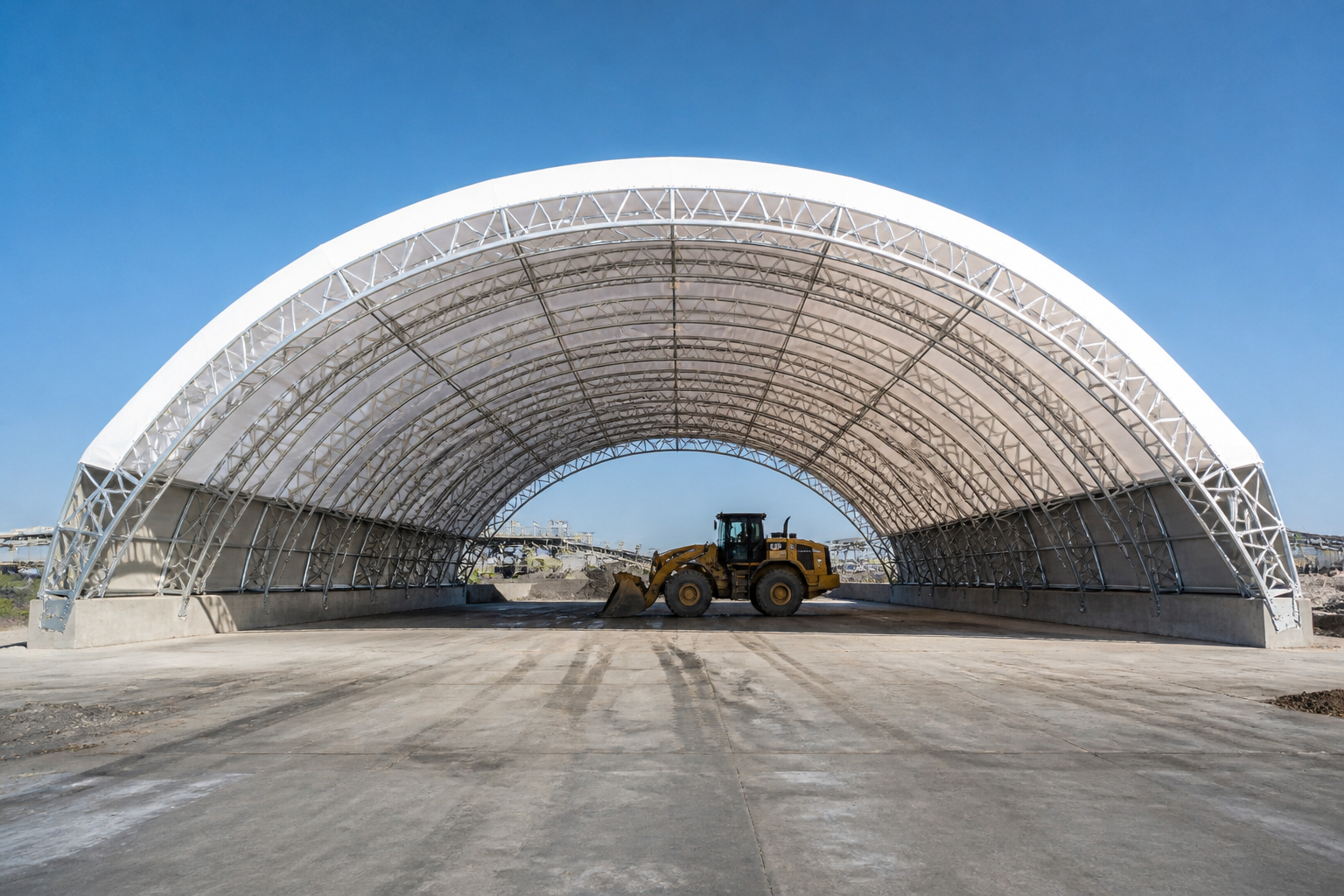 Double-Truss Tension Fabric Buildings