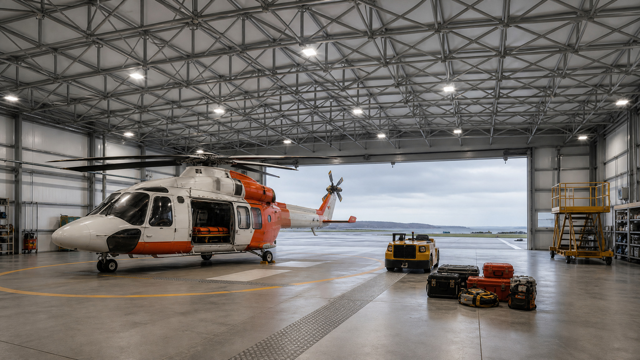 Search-and-Rescue Helicopter Hangar