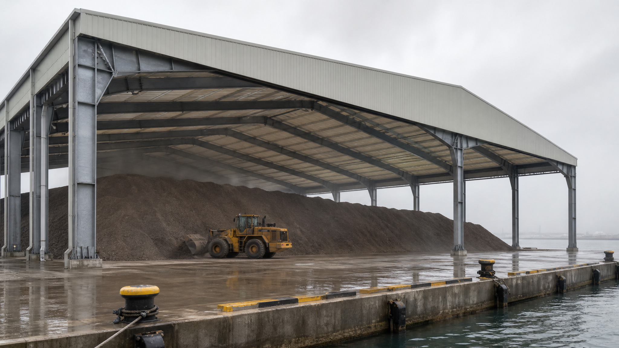 Port Bulk-Cargo H-Beam Storage Shed