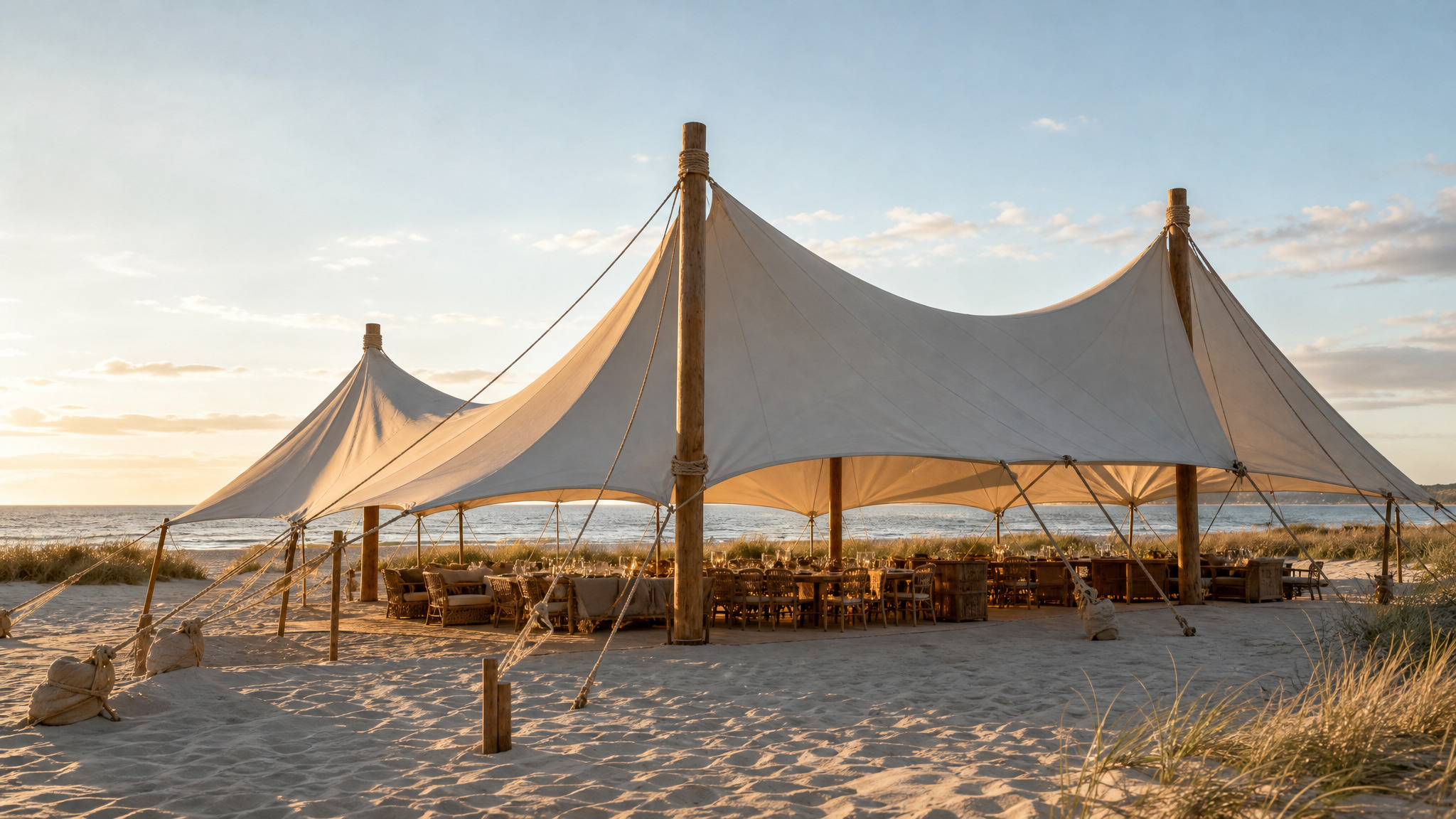 Beach Hospitality Sailcloth Pavilion