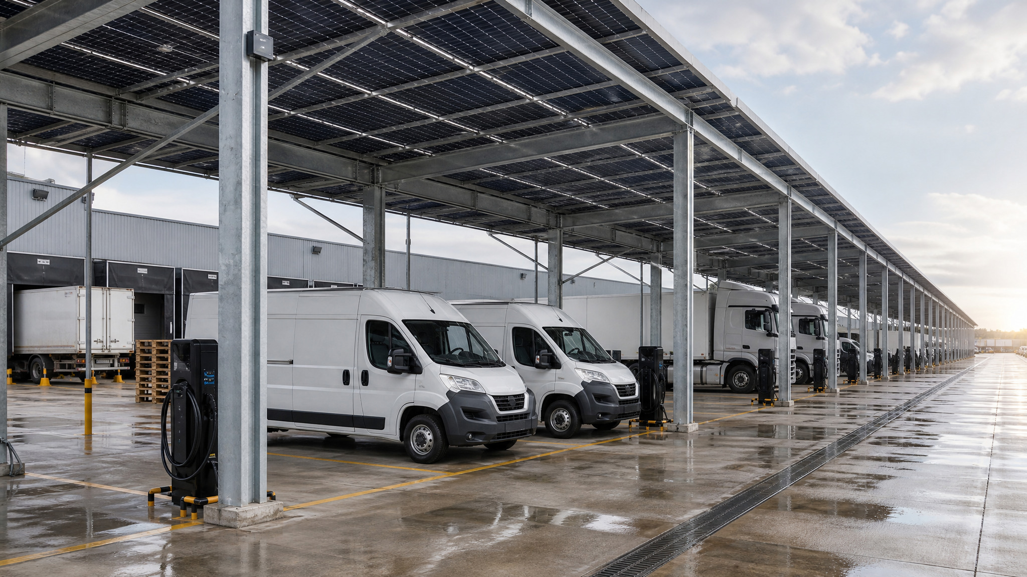 Logistics Fleet Solar Carport