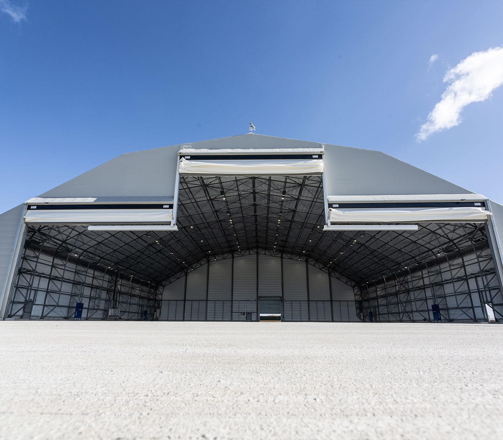 Fabric Hangar Megadoor System on Apron